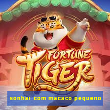 sonhar com macaco pequeno